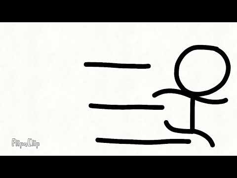 Stickman Running Cycling