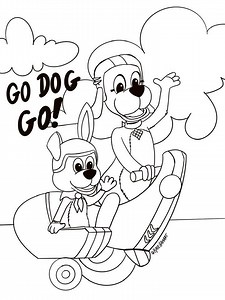 Go Dog Go Coloring Sheets - Click and Print from home!