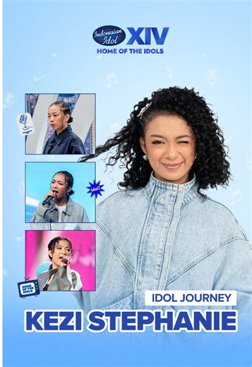 𝙄𝘿𝙊𝙇 𝙅𝙊𝙐𝙍𝙉𝙀𝙔 - 𝙆𝙀𝙕𝙄 𝙎𝙏𝙀𝙋𝙃𝘼𝙉𝙄𝙀🎙️🌟 @Kezi Stephanie dengan suara khas dan stage act yang slelau memukau dari babak ke babak! Kezi terus berusaha biar bisa kasih yang paling terbaik di setiap penampilannya! 😆💙 Yuk kita lihat perjalanan Kezi di panggung Indonesian Idol XIV dari awal sampai sekarang✨ Kasih favoritmu di kolom komentar yuk🥰 Jangan lupa buat terus vote Kezi yaa!✨ Spektakuler Show 7, tanggal 30 Maret 2026 nanti para Idola siap kasih performance yang bisa memuk