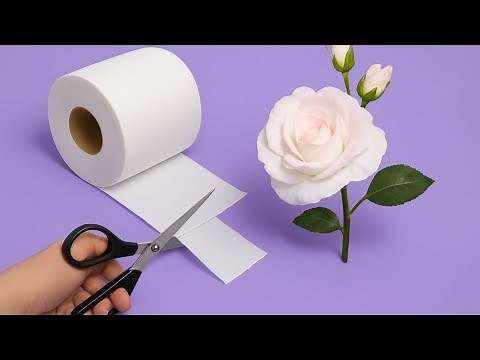 DIY Flower from Tissue Paper 🌷 | Easy & Elegant Craft