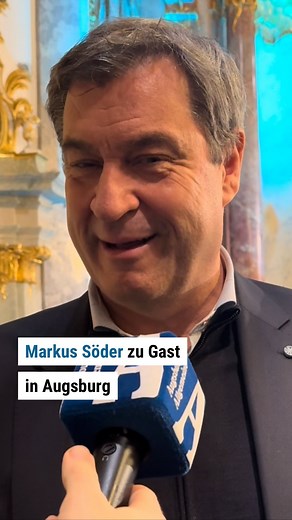 Augsburger Allgemeine on Instagram: "Markus Söder nach dem Live-Interview in Augsburg zu Kiffen, den Grünen - und sich selbst. #augsburg #soeder"