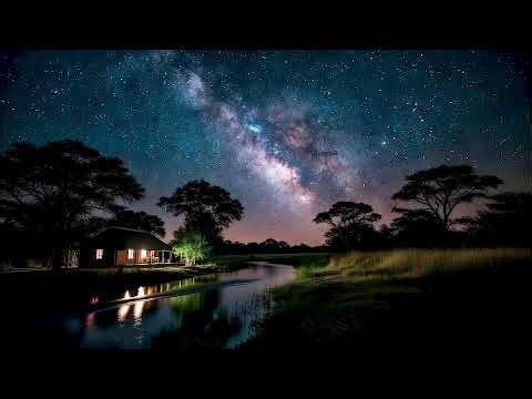 🌌 Frog Sound & Cricket Chirps for Deep Sleep | Night Nature for Wellness & Stress Relief 🌌