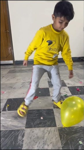 Boy Popping Colorful Balloons | Satisfying Balloon Pop Video#kidsfun #viral #viralvideos #funny