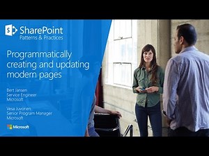 PnP Webcast - Programmatically creating and updating modern pages in SharePoint Online