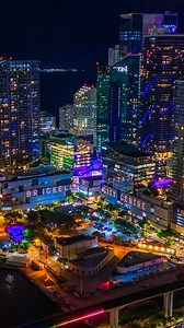 3.3K views · 914 reactions | Experience the magic of Brickell at night!  Feel the pulse of our evolving city as the lights shine bright, capturing the energy and beauty of Miami  By @gleymon | Brickell Downtown Miami Living | Facebook