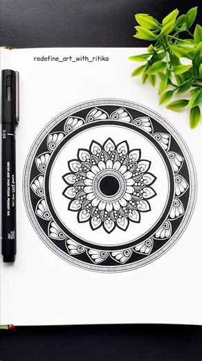 Easy Mandala Art Tutorial for Beginners | Step by Step Mandala Guide✌️