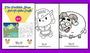 Free Printable Sheep Template PDF .. Eid Al Adha Crafts ⋆ Belarabyapps