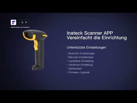 BCST-21 mit der Inateck Barcode Scanner APP einstellen