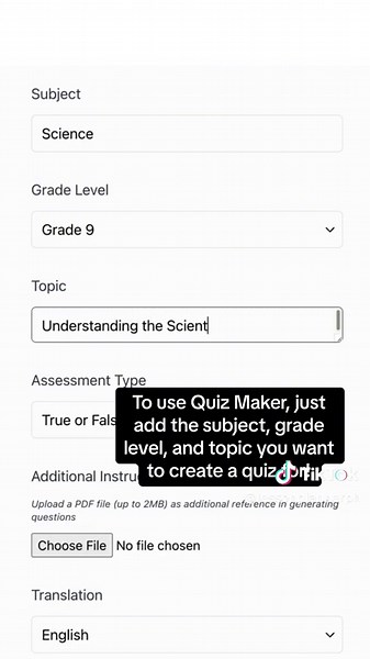 AI Quiz Maker for Teachers - Lesson Planner PH Beta Apps