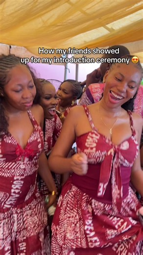 Friends Showing Out at My Introduction Ceremony
