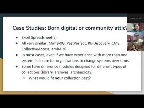 RACCS and Small Museum PAGs: Collections Policies and Management Systems