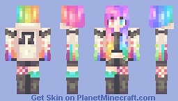 Rainbow Dreams Minecraft Skin