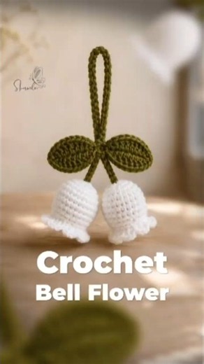 The Cutest Little Bell Flower 🌸 #crochet #handmade #easycrochet #diy