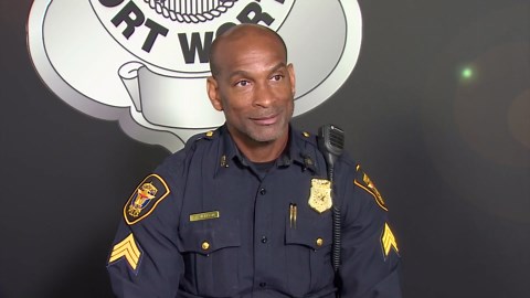 Texas father and son share police patrol shift