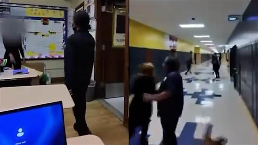 High school student chases classmate around the school with a knife
