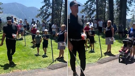 Aaron Rodgers brutal three-word response to nearly hitting kid with a golf ball