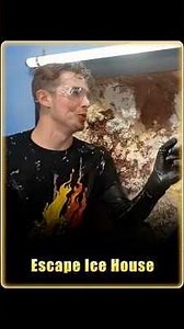 Extreme ice house escape#challenge #foryou #fyp