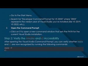 Fixing the 'nmake' is not recognized as an internal or external command Error for C+ + Library Bui