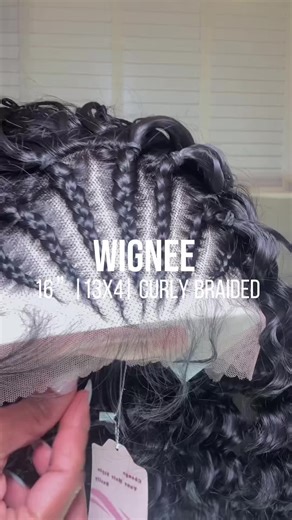 Unboxing WIGNEE Curly Braided Lace Front Wig