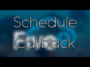 How To Schedule A Callback (Five9)