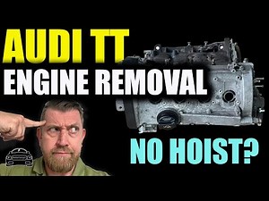How to remove an Audi TT mk1 engine | No Hoist, No Problem! Removing a car engine.