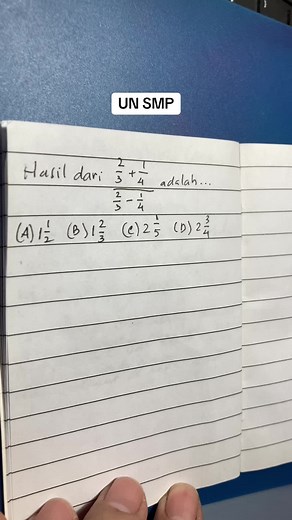 Soal UN Matematika SMP/MTs untuk Persiapan Ujian