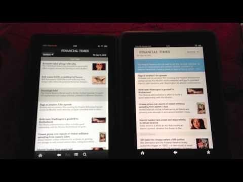 Reading on the Kindle Fire HD