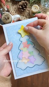 148K views · 265 reactions | Handmade star garland Christmas card #christmascard #handmadecard #christmasgiftideas | Earth and Sky Play | Facebook