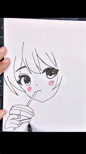 How to draw anime girl step by step easy #howtodraw #drawing #anime