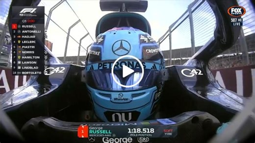 Russell takes pole for Melbourne GP