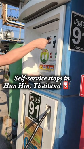 How to get Petrol in Thailand ⛽️🇹🇭 #TinkTales #Shorts #HuaHin