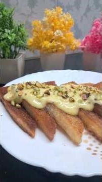HOW TO MAKE CRUNCHY BREAD DESERT 🤤✅️(🍞 desert kaise banaye?)#zohrasminikitchen #viralshort #trending