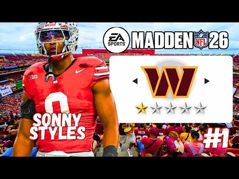 Jayden Daniels Finally Has HELP… It’s OVER! (Madden 26 Commanders Franchise Rebuild) Ep. 1