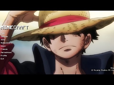 How to Install Monkey D.Luffy Straw Hat UI in MCPE 1.26+👒 (One Piece Minecraft PE Texture Pack