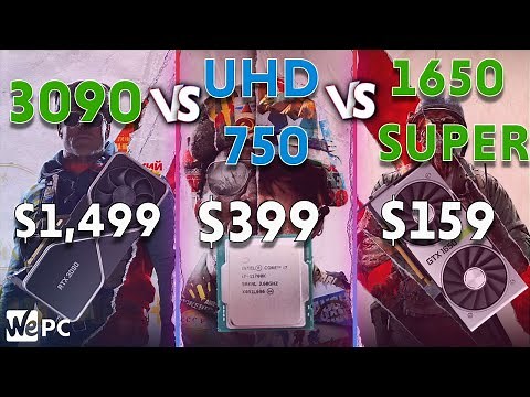 UHD 750 vs 1650 Super vs 3090 |How Big Is The Difference?|Integrated vs Dedicated Graphics Benchmark