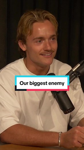 Our biggest enemy… 👀 EP 1 is out on monday! Follow and stay tuned 🫶🏼🎙️ #thepocketpodcast #mindgames #podcastclip #mindbattles