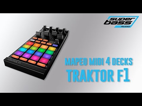 Como utilizar Traktor Kontrol F1 como controladora DJ (4 decks) by Superbass Audio