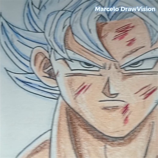 Goku Ultra Instinct Drawing #dbs #anime #dbz #edit #drawing #goku