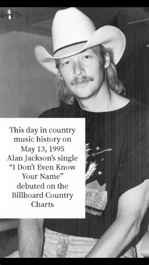 This day in country music history on 5/13/1995 Alan Jackson hit the charts #countrymusic #90scountry