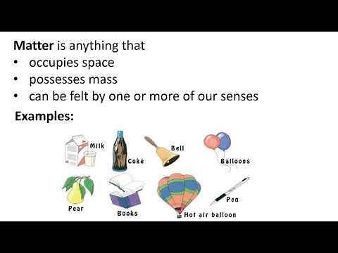 1.1.Basic Concepts of Chemistry || Definition of Matter