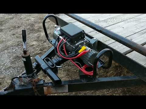 Harbor Freight 12000 winch install (removable)