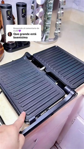 Respuesta a @CLEO💜 YASHE Panini Grilled l Press, 1200 W Sandwich Maker, Panini Maker with Non-Stick Coated Cast Aluminum Plates, Fits 2 Slices of Bread, 180-Degree Opening, Easy to Clean,Versatile#sandwichmaker #grill #Greenish #TikTokShopCreatorPicks #TikTokShopSpringGlowUp