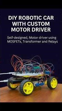 Power in Motion: My Custom Motor Driver Car #electrical#esp32project