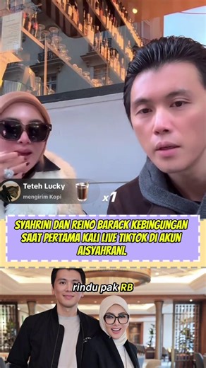 Syahrini dan Reno Barack kebingungan Saat Pertama kali Live Tik tok #foryou #artis #keluargaartis
