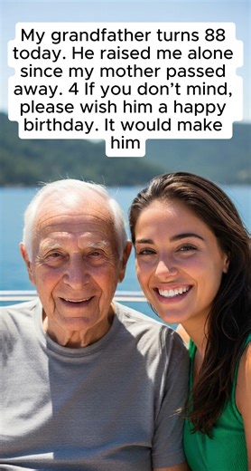 They say old age is the winter of life. My grandfather proved them wrong. For me, he brought back the spring. ✨ Today, my incredible grandfather turns 88. He is a man who didn't just grow old; he wrote a story of courage. When I lost my mother too soon, he was already elderly. But instead of retiring into a quiet life, he started his life all over again—for me. He extended his arms and silently promised, "You are not alone." The years weren't easy, but he transformed his pain into tenderness and