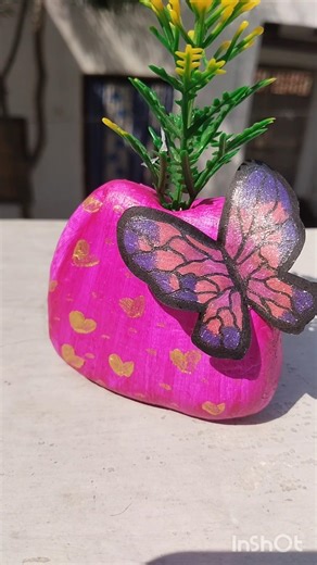 DIY flower pot using wall putty ☺️😁🤪😁🤪