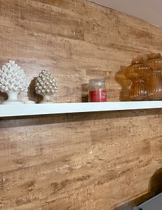 Watch Ballucci 60" floating shelves unboxing, installing, styling on Amazon Live