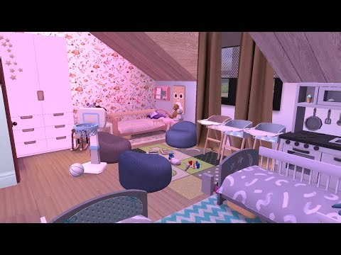 triplets bedroom/the sims 4/cc speedbuild