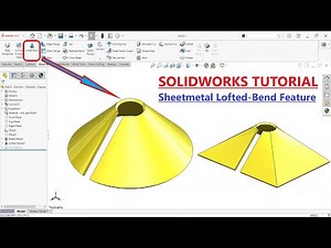 How to Make a Sheet Metal Lofted Bend in Solidworks