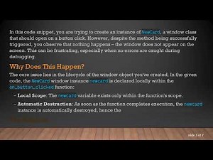 Resolving GTKmm Window Visibility Issues: The NewCard Example